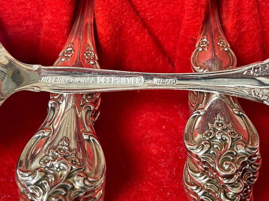 International Silverplate Flatware Set Apx Service For 8 With Storage Box [Photo 8]