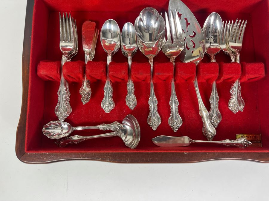 International Silverplate Flatware Set Apx Service For 8 With Storage Box [Photo 7]