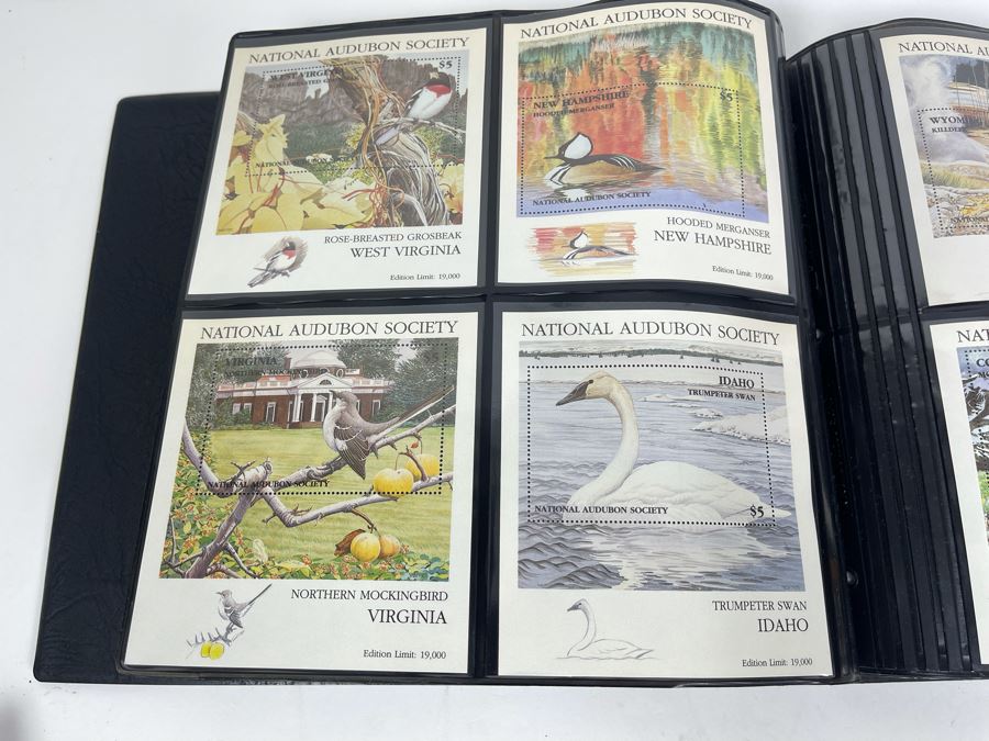 Limited Edition Large Format Mint Stamps Collection From National Audubon Society Birds Of All 50 States $5 Stamps Based On Wildlife Artist Michael Warren - 11 X 10 See Photos [Photo 14]