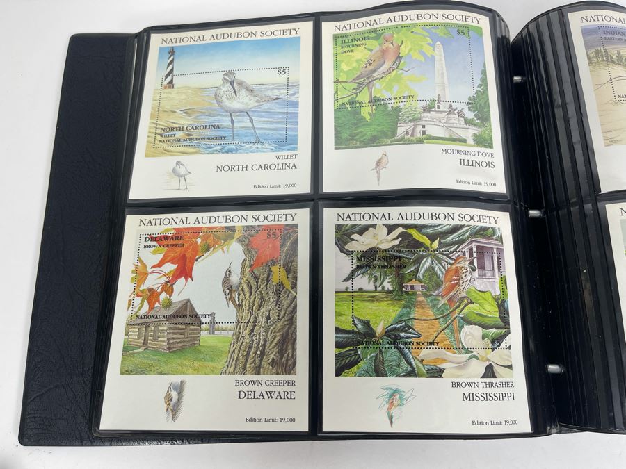 Limited Edition Large Format Mint Stamps Collection From National Audubon Society Birds Of All 50 States $5 Stamps Based On Wildlife Artist Michael Warren - 11 X 10 See Photos [Photo 18]