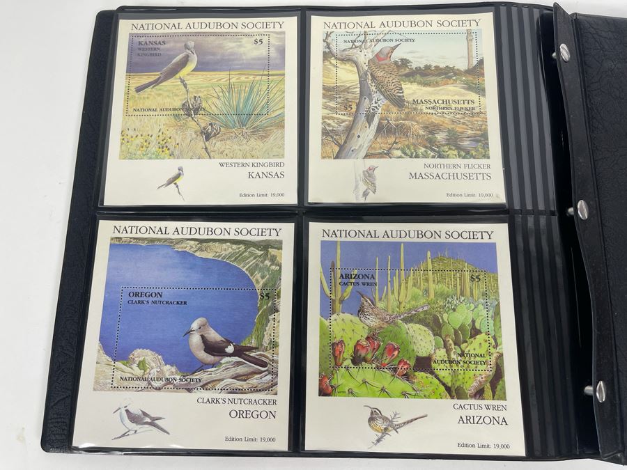 Limited Edition Large Format Mint Stamps Collection From National Audubon Society Birds Of All 50 States $5 Stamps Based On Wildlife Artist Michael Warren - 11 X 10 See Photos [Photo 22]