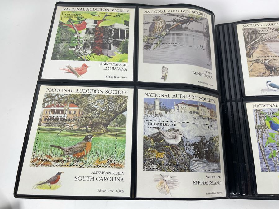 Limited Edition Large Format Mint Stamps Collection From National Audubon Society Birds Of All 50 States $5 Stamps Based On Wildlife Artist Michael Warren - 11 X 10 See Photos [Photo 12]