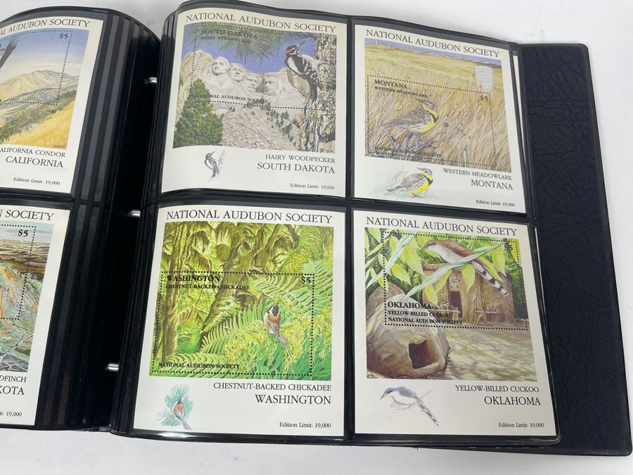 Limited Edition Large Format Mint Stamps Collection From National Audubon Society Birds Of All 50 States $5 Stamps Based On Wildlife Artist Michael Warren - 11 X 10 See Photos [Photo 17]