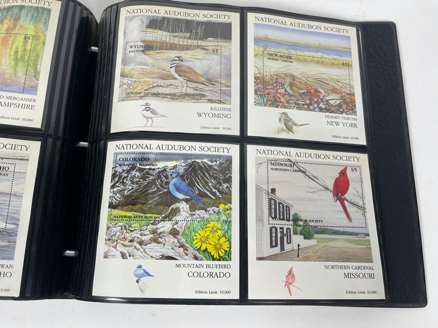 Limited Edition Large Format Mint Stamps Collection From National Audubon Society Birds Of All 50 States $5 Stamps Based On Wildlife Artist Michael Warren - 11 X 10 See Photos [Photo 15]