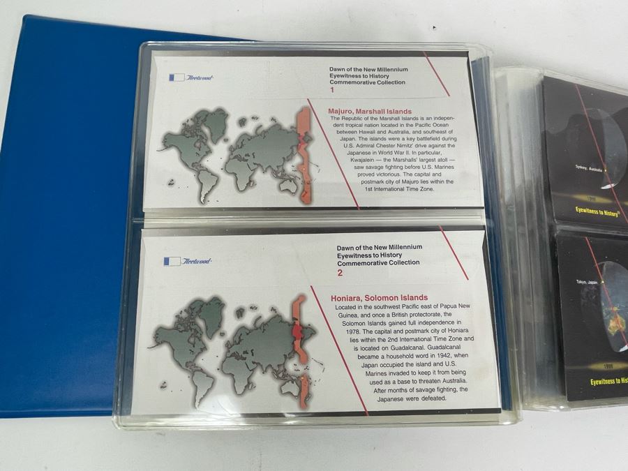 Dawn Of The New Millennium Commemorative First Day Stamp Covers January 1, 2000 In Presentation Binder - See Photos [Photo 6]