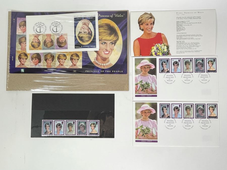 Princess Diana Mint Stamps And First Day Covers Collection