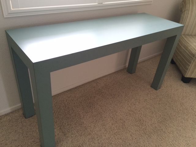 Blue Console Sofa Table [Photo 1]