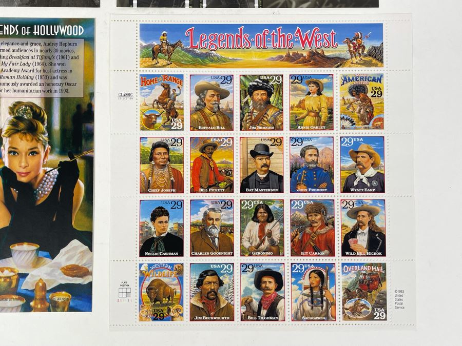 Various Hollywoood And Photography Mint Stamp Sheets [Photo 10]