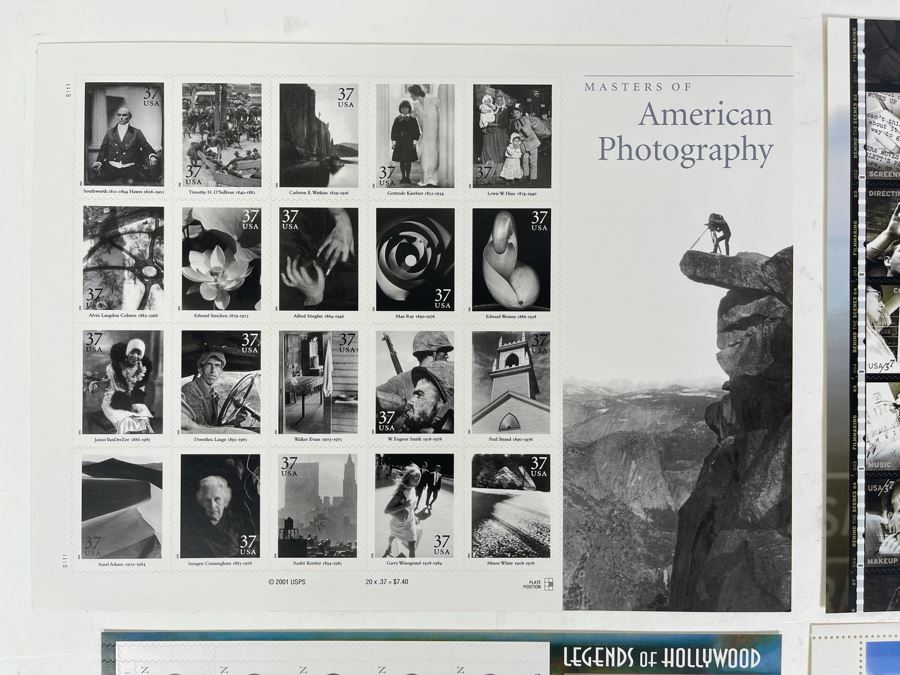 Various Hollywoood And Photography Mint Stamp Sheets [Photo 3]
