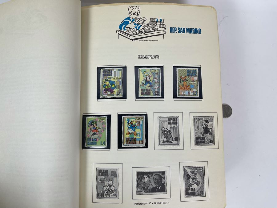 Huge 200+ Page The Disney World Of Postage Stamps Album Featuring Mint Disney Postage Stamps And First Day Covers - See Photos For Sampling [Photo 7]