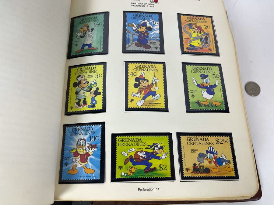 Huge 200+ Page The Disney World Of Postage Stamps Album Featuring Mint Disney Postage Stamps And First Day Covers - See Photos For Sampling [Photo 17]