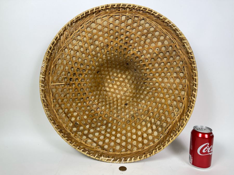 Vintage Chinese Mao Zedong Red Guard Red Star Straw Field Hat 20R [Photo 9]