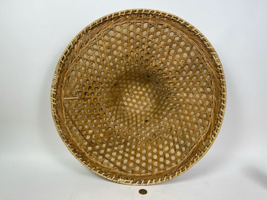 Vintage Chinese Mao Zedong Red Guard Red Star Straw Field Hat 20R [Photo 6]