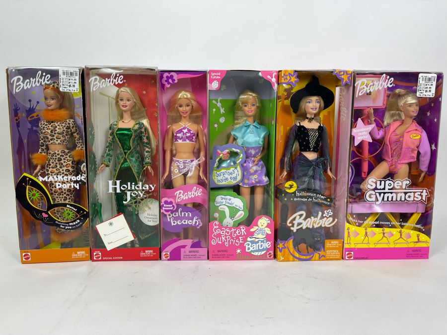Collection Of Six New In Box Barbie Dolls [Photo 2]
