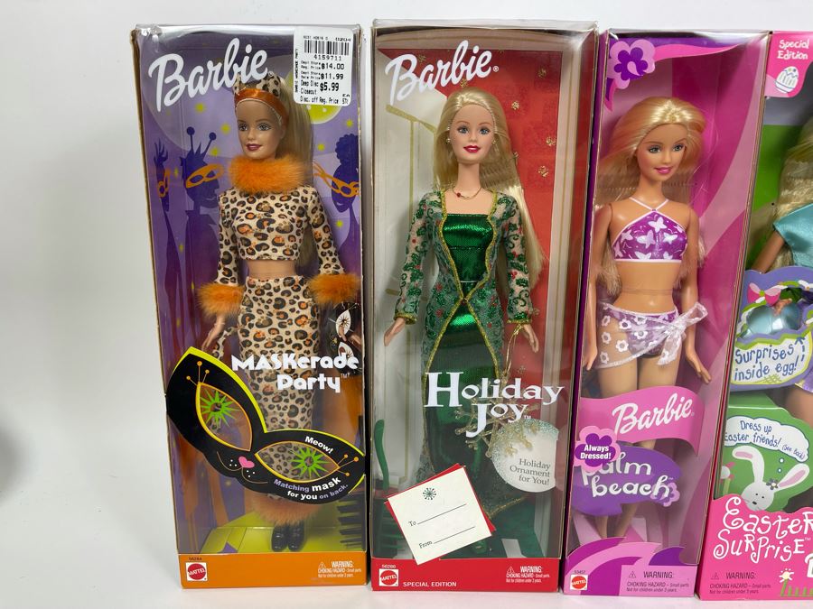 Collection Of Six New In Box Barbie Dolls [Photo 3]