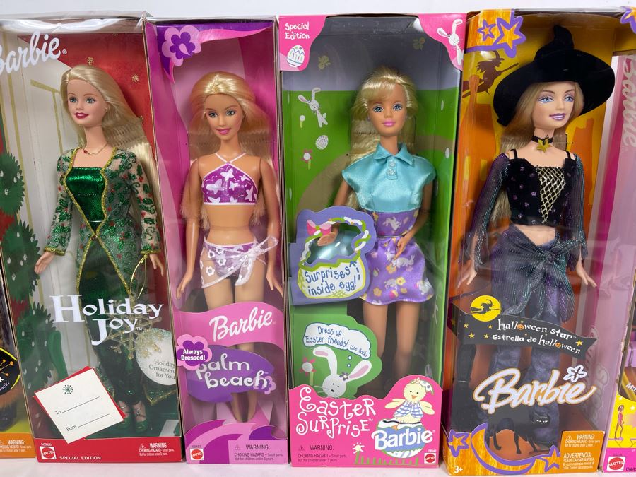 Collection Of Six New In Box Barbie Dolls [Photo 5]
