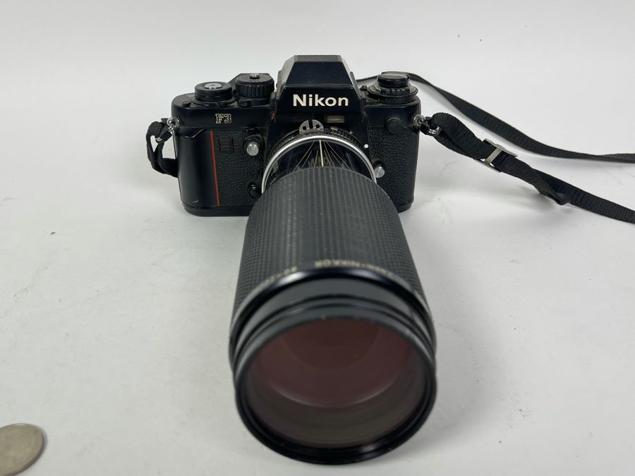 Nikon F3 Film Camera With Nikon Zoom 80-200mm Lens [Photo 4]
