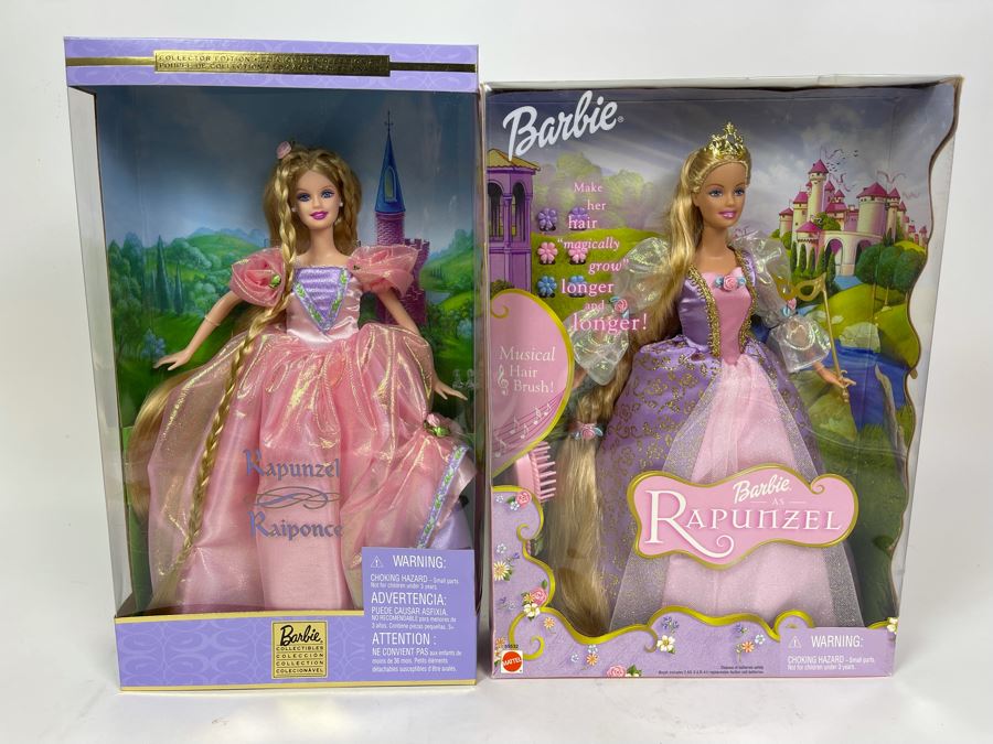 Pair Of New In Box Barbie Rapunzel Dolls [Photo 2]
