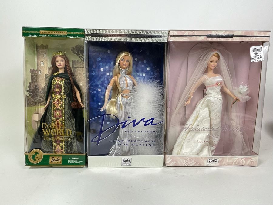 Collection Of Three New In Box Barbie Dolls