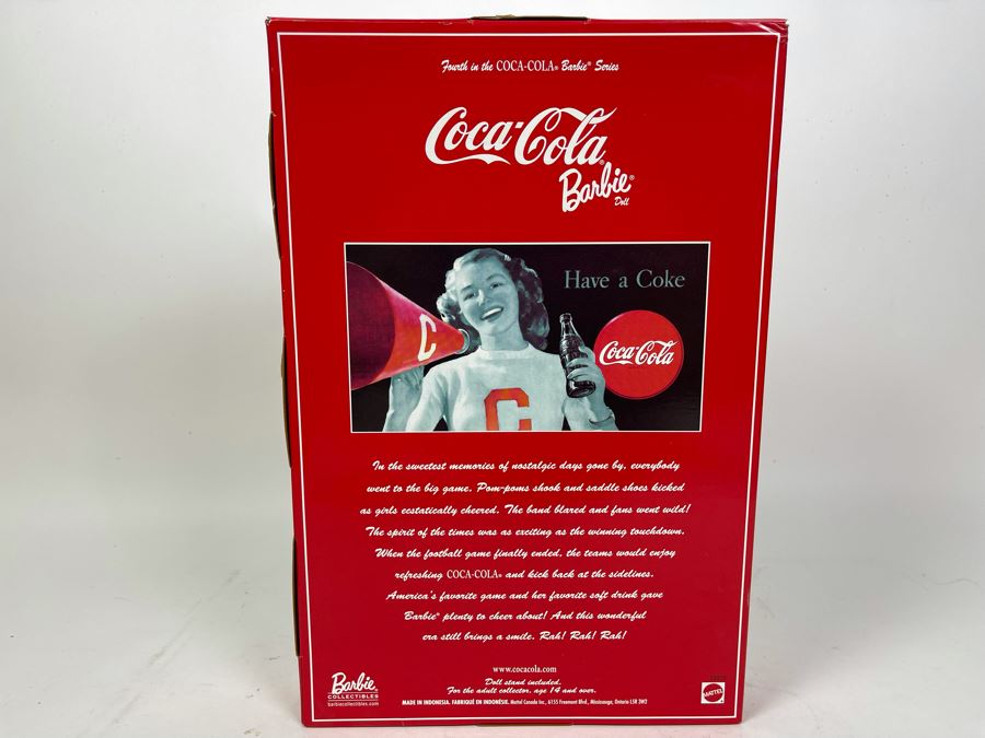 Coca cola barbie online doll value