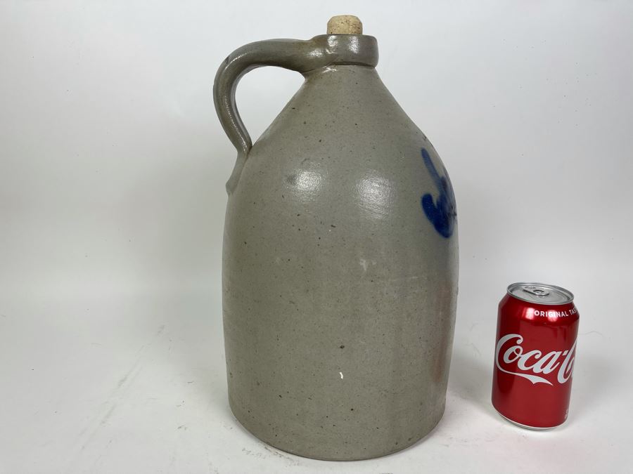 Vintage F.A. Plaisted & Co Gardiner, ME Stoneware #2 Jug 14H [Photo 7]