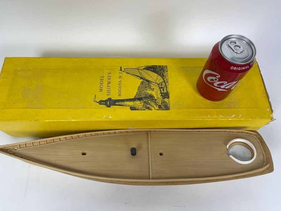 Vintage 1967 Model Shipways Partially Built Model With Plans And Original Box Schooner Yacht 'America' 1851 (Uncertain If Complete) [Photo 6]