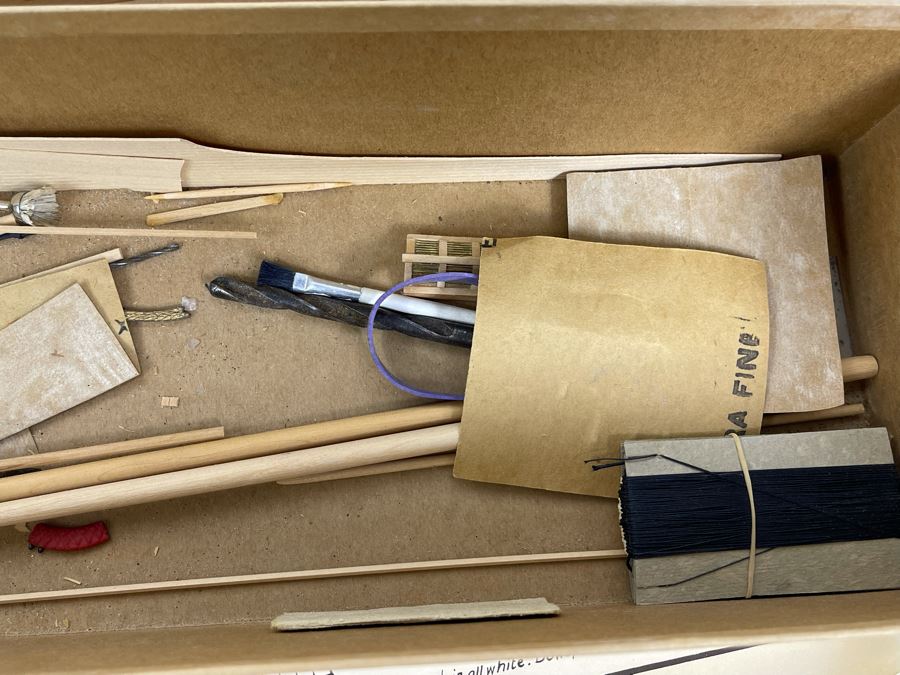 Vintage 1967 Model Shipways Partially Built Model With Plans And Original Box Schooner Yacht 'America' 1851 (Uncertain If Complete) [Photo 16]