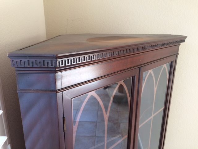 Mahogany S P Dowdy Corner China Cabinet [Photo 8]