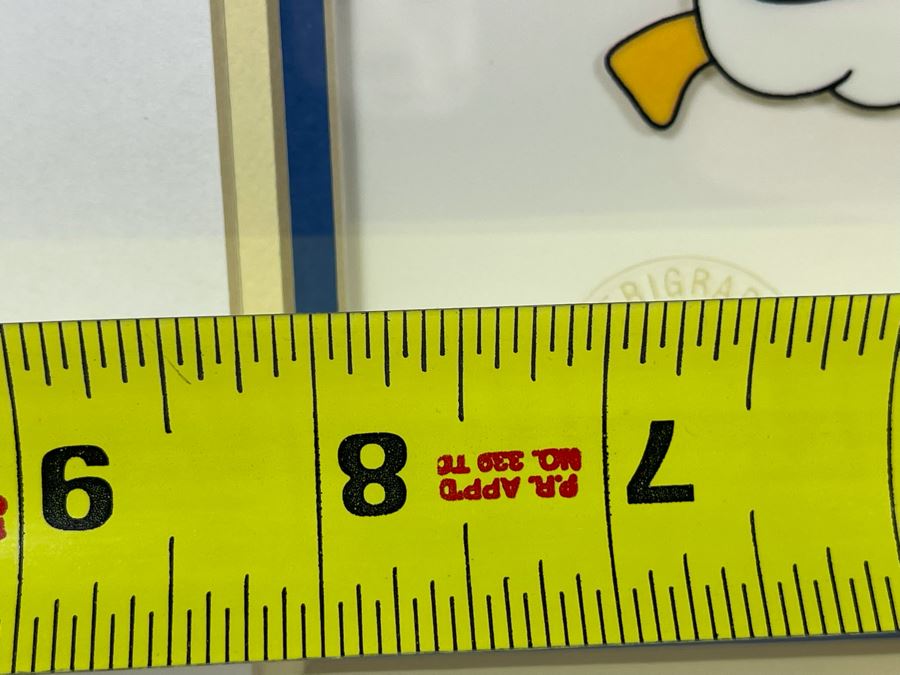 Framed Limited Edition Fine Art Serigraph Cel Created From Original Art In The Walter Lantz Archives Titled 'Party Pals' Woody Woodpecker, Chilly Willy And Andy Panda With COA 8 X 10.5 [Photo 6]