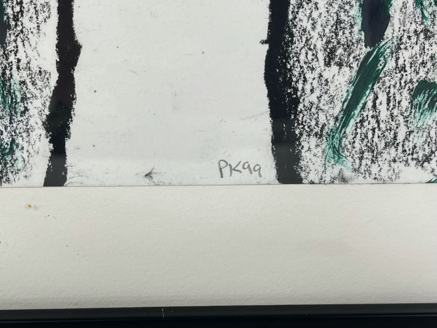 Original Philip Kelly (1950-2010, Ireland / Mexico City) Painting Signed PK 99 - 14 X 17 [Photo 7]