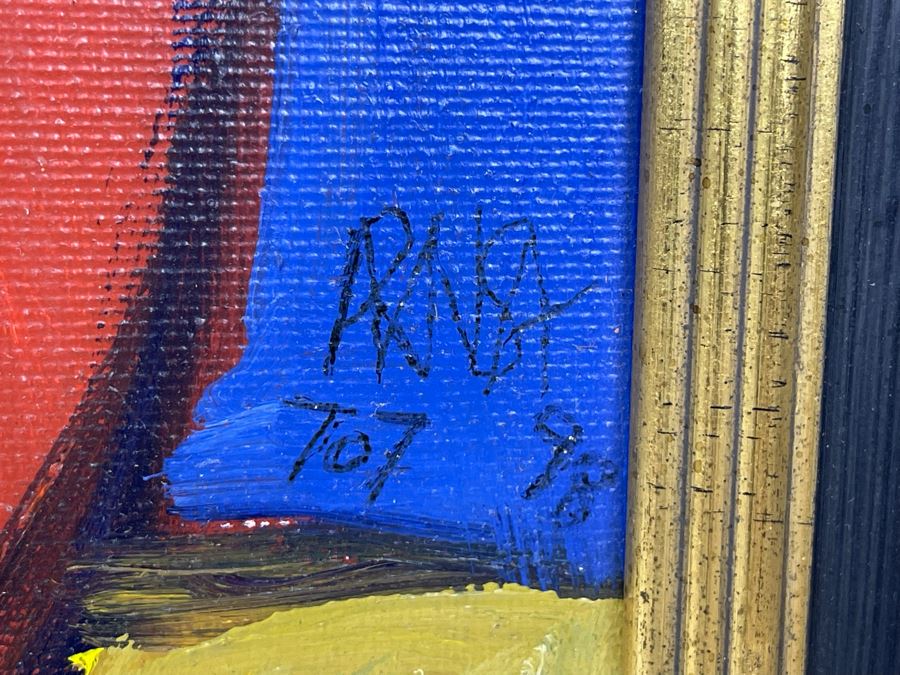 Original Angel Aransay Ortega (1943-2015, Spain) Painting In Frame 1998 21 X 28 (See Details Page For Artist Website: angelaransay.com) Signed Aransay 707 98 With Original Shipping Documentation From Spain [Photo 10]