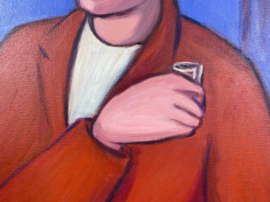 Original Angel Aransay Ortega (1943-2015, Spain) Painting In Frame 1998 21 X 28 (See Details Page For Artist Website: angelaransay.com) Signed Aransay 707 98 With Original Shipping Documentation From Spain [Photo 6]