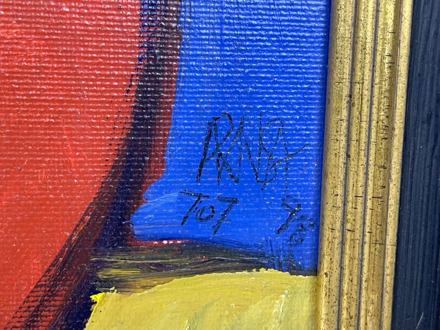 Original Angel Aransay Ortega (1943-2015, Spain) Painting In Frame 1998 21 X 28 (See Details Page For Artist Website: angelaransay.com) Signed Aransay 707 98 With Original Shipping Documentation From Spain [Photo 12]