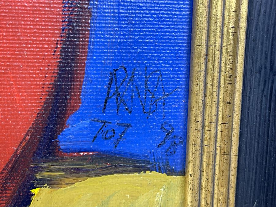 Original Angel Aransay Ortega (1943-2015, Spain) Painting In Frame 1998 21 X 28 (See Details Page For Artist Website: angelaransay.com) Signed Aransay 707 98 With Original Shipping Documentation From Spain [Photo 11]