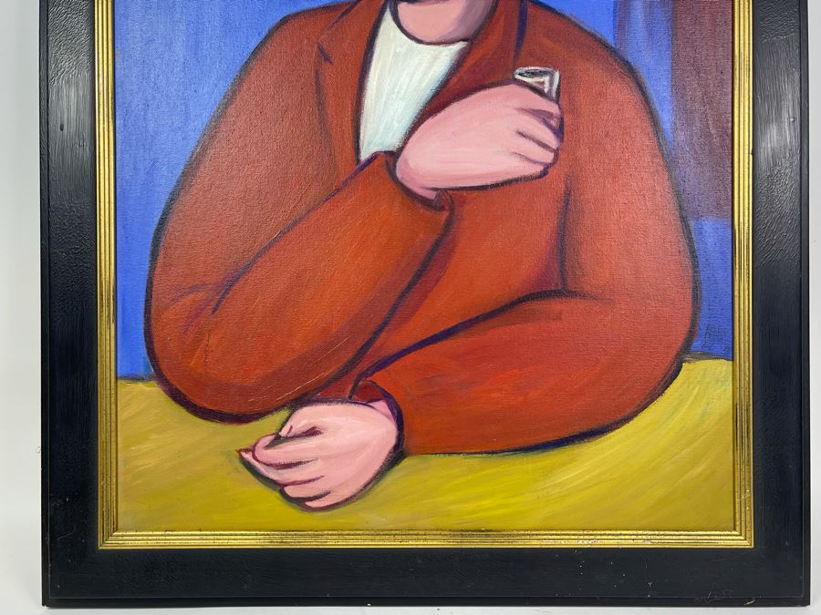 Original Angel Aransay Ortega (1943-2015, Spain) Painting In Frame 1998 21 X 28 (See Details Page For Artist Website: angelaransay.com) Signed Aransay 707 98 With Original Shipping Documentation From Spain [Photo 7]