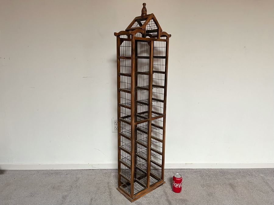 Wooden / Metal Shelving Unit For Music CDs 13.5W X 6D X 50H [Photo 1]