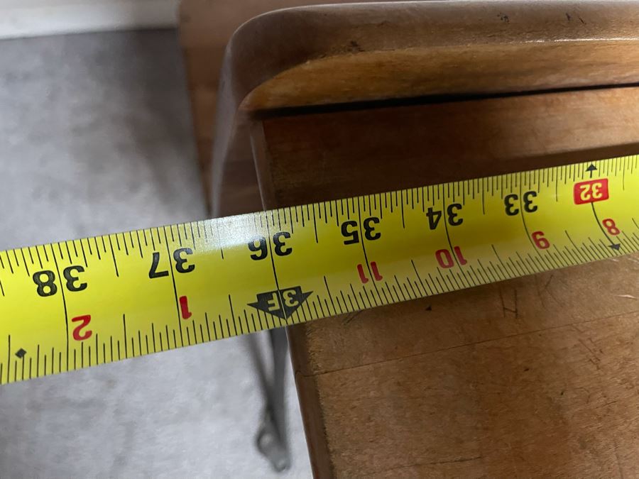 Antique Buffalo Hardware Co Cast Iron And Wood Schood Desk Bench 36W X 27D X 24H With Antique Slate School Chalkboard [Photo 17]