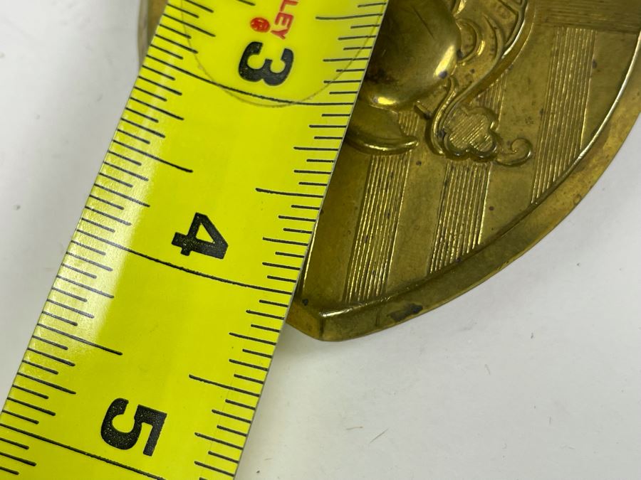 Vintage West Point Army Brass Hat Badge Duty Honor Country West Point MDCCCII USMA 5 X 4 [Photo 10]