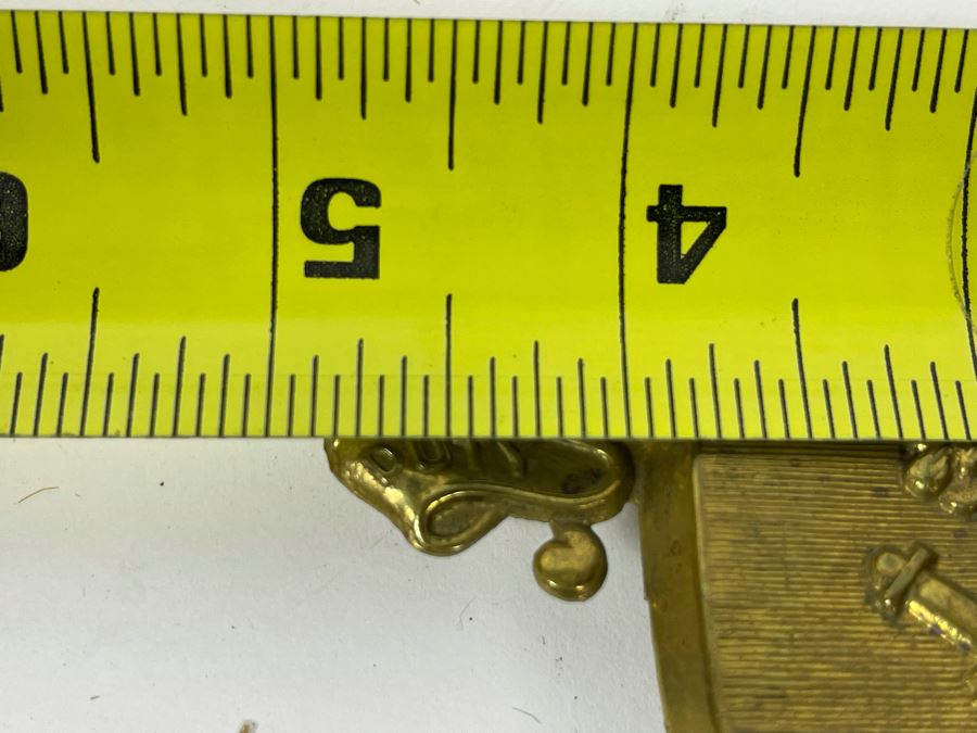 Vintage West Point Army Brass Hat Badge Duty Honor Country West Point MDCCCII USMA 5 X 4 [Photo 9]