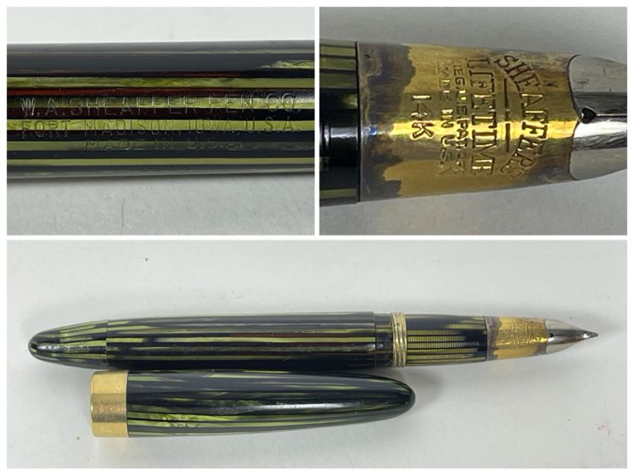 Vintage W. A. Sheaffer Fountain Pen With 14K Gold Nib