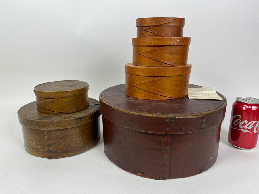 Vintage Wooden Boxes Shaker Boxes
