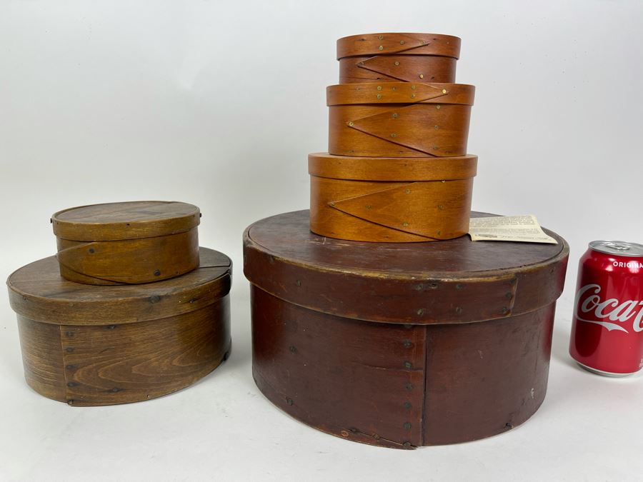 Vintage Wooden Boxes Shaker Boxes   43465 8bjy 