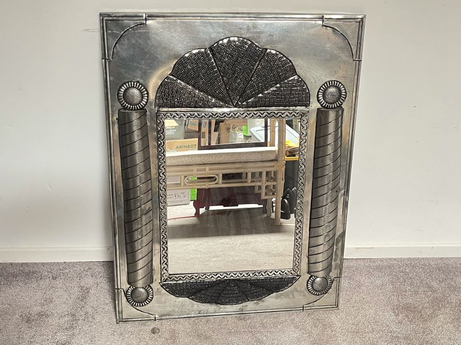 Mexican Tin Wall Mirror 26 X 34