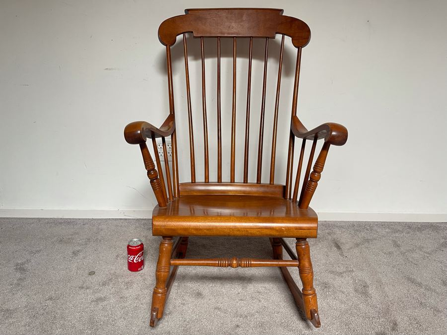 S. Bent & Bros. Gardner, Massachusetts Wooden Rocking Chair 26W X 29D X 41H [Photo 3]