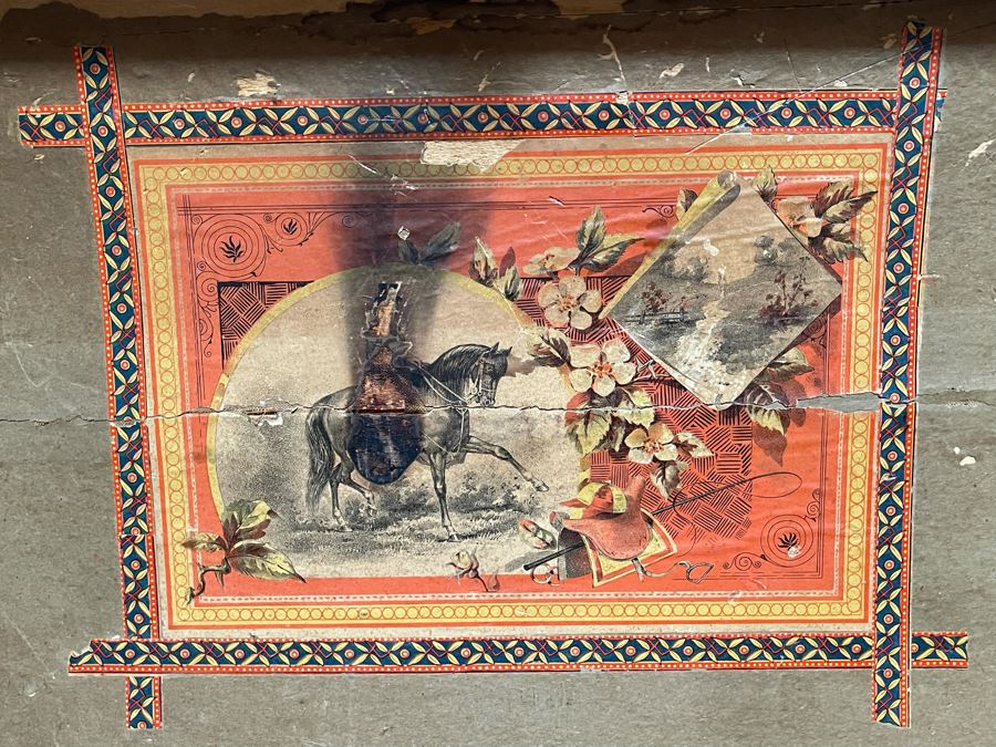 Vintage Slight Dome Top Trunk 30W X 18D X 21H [Photo 8]