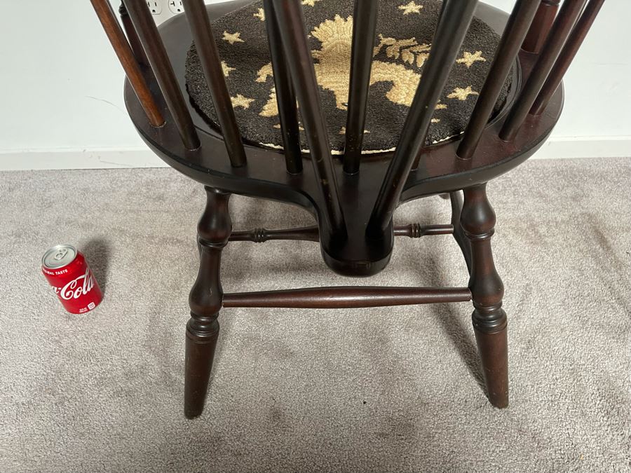 Vintage Red Mahogany Windsor Comb Back Arm Chair 24W X 21D X 44H [Photo 8]