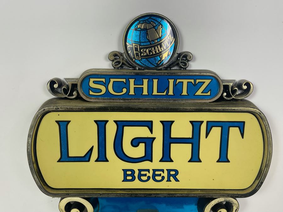 Vintage 1976 Schlitz Light Beer Sign 11 X 21 [Photo 3]