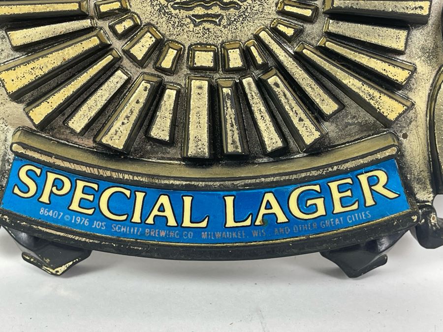 Vintage 1976 Schlitz Light Beer Sign 11 X 21 [Photo 6]