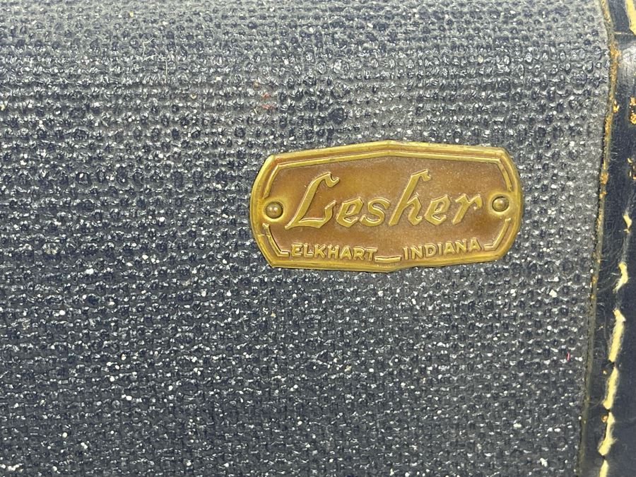 Lesher Bassoon Elkhart Indiana Marked 2102 With Case Marked NDSU Band And Bassoon Lesson Musical Books [Photo 18]