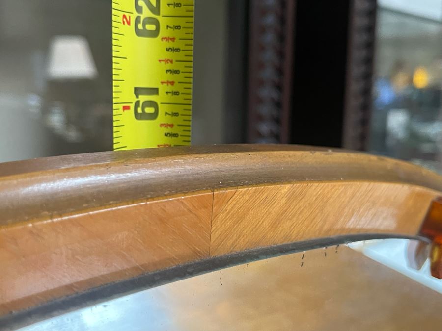 Vintage Art Deco Bureau Chest Of Drawers Dresser With Small Mirror 34W X 19D X 61H [Photo 14]